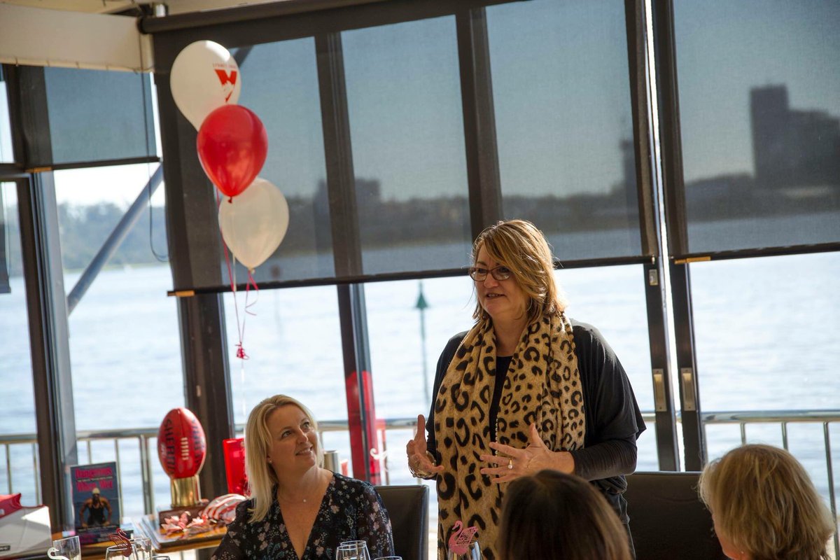 SwansinWA's tweet photo. @SwansSupport @ChampionMindset What a great day was had at the annual ladies lunch in Perth! #WASwans #ladieslunch https://t.co/1gi73AylW2