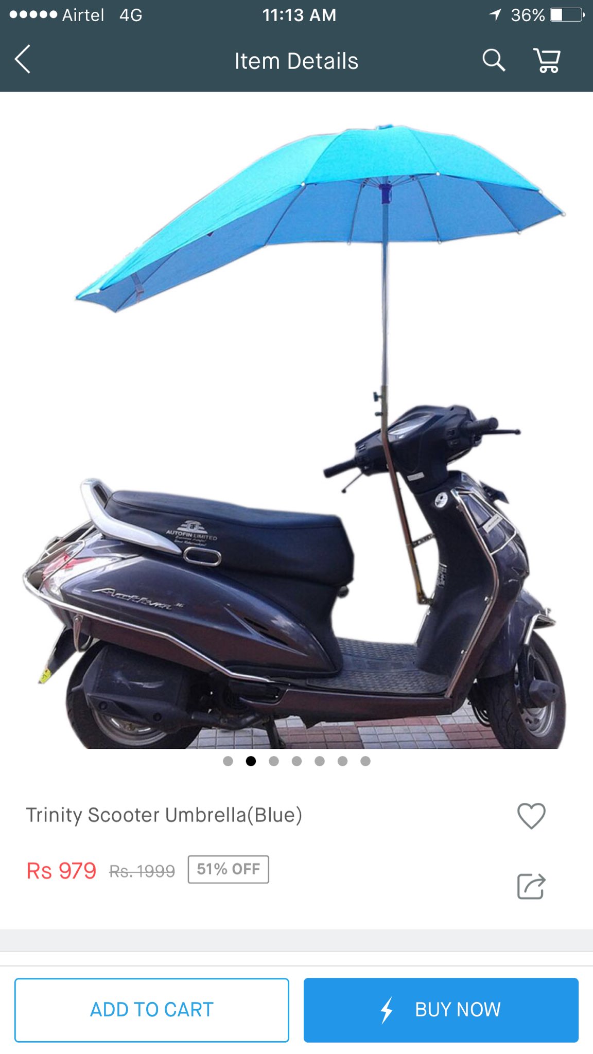 Umbrella scooty sale