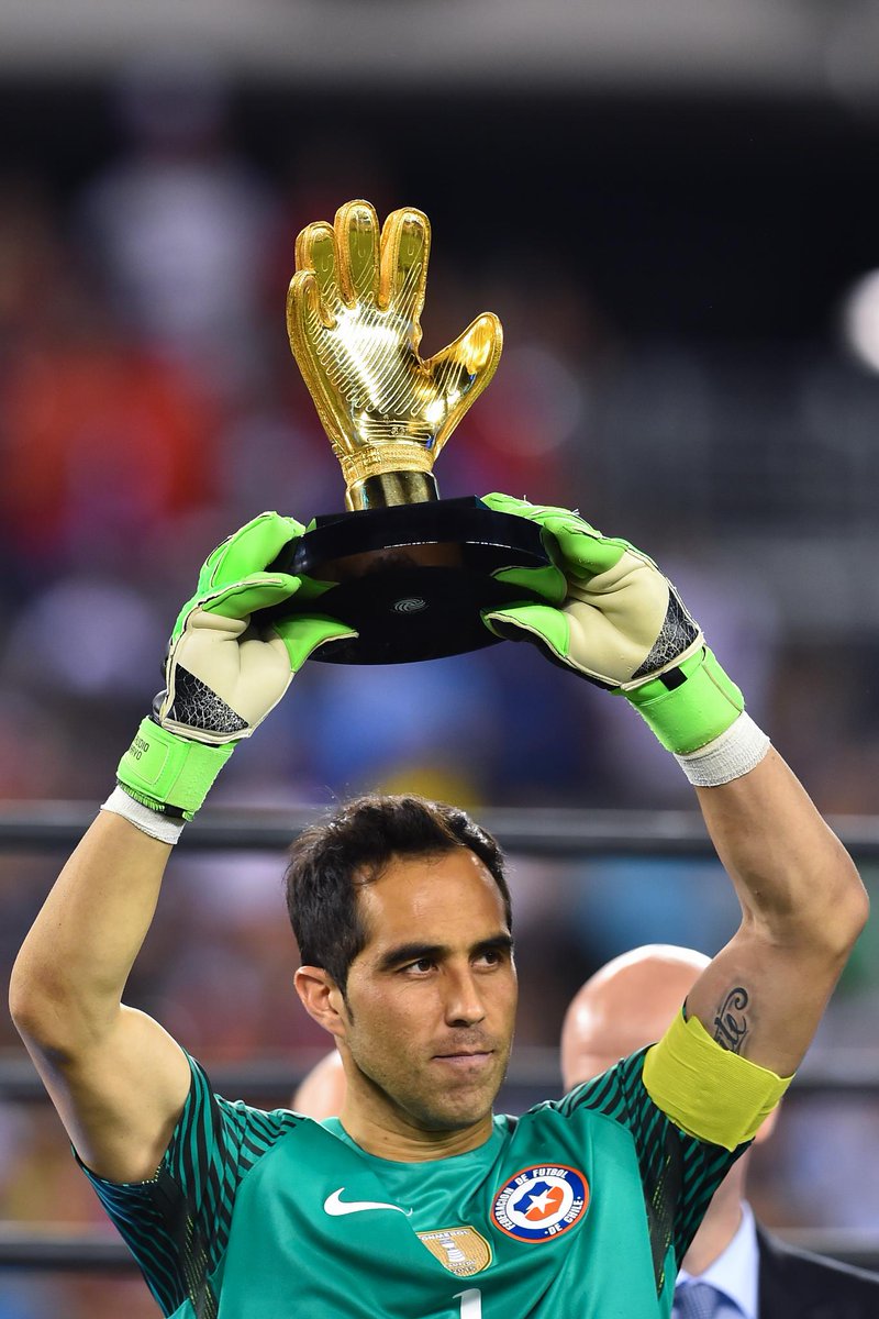 Copa América on Twitter: "Congrats to @C1audioBravo from @LaRoja for winning  the Golden Glove award! #Copa100 https://t.co/1qlZ2f3xnX" / Twitter
