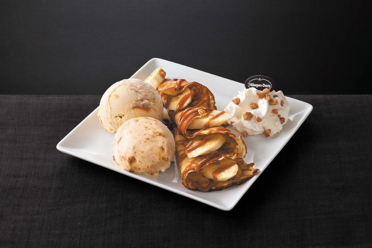Give this week a perfect start with an indulgent Banana Caramel Crepe. #MadeinFrance #HaagenDazsIndia