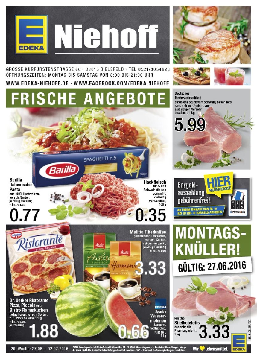 EdekaNiehoff's tweet photo. Ahoj Hoj, unsere Angebote auf https://t.co/xqZFk7J9I4   Euer Edeka Niehoff und der Computerschlumpf Tom https://t.co/JjlUr2zca1