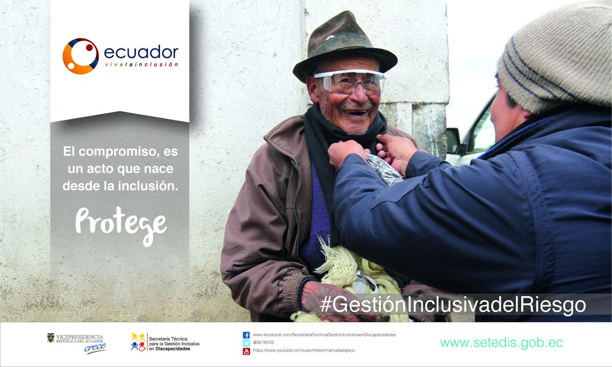 SETEDIS's tweet photo. El compromiso, es un acto que nace desde la inclusión. PROTEGE #GestiónInclusivaDelRiesgo https://t.co/kBiGfw9iLy