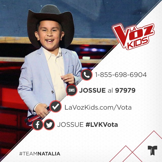 LaVozUS's tweet photo. Vota por Jossue para que llegue a la semifinal. https://t.co/iohHXO3YgD https://t.co/0IHbZOYkpF
