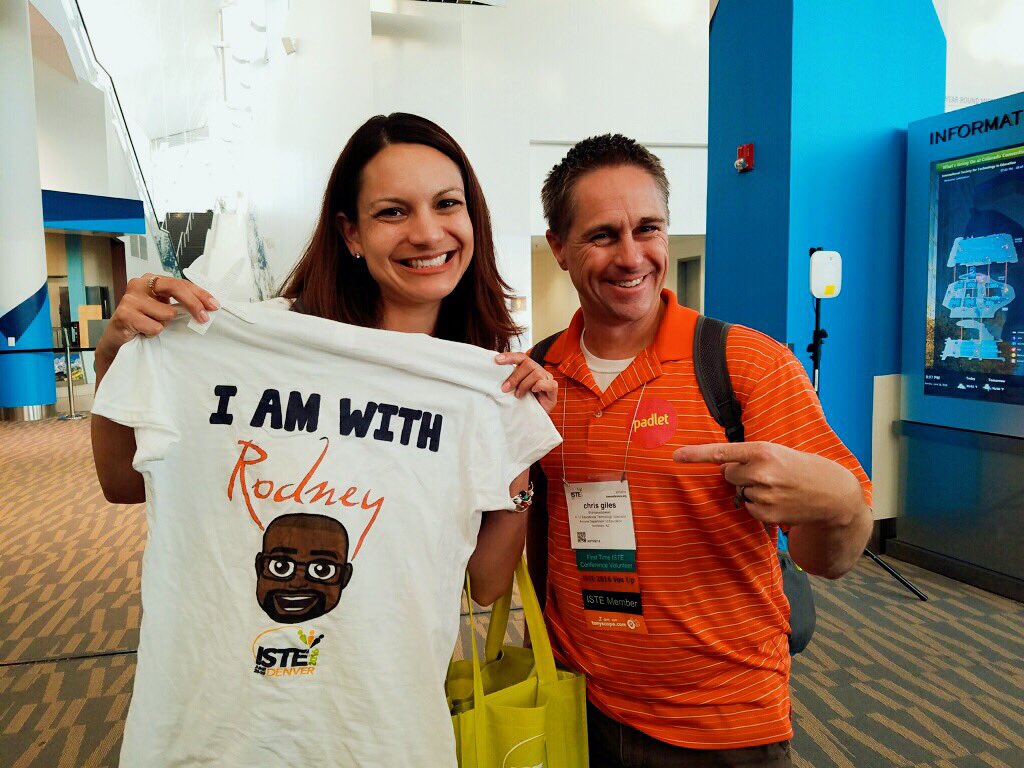 scrawford99's tweet photo. #rodneyforpresident #ISTE2016 https://t.co/K5xv20tZy2