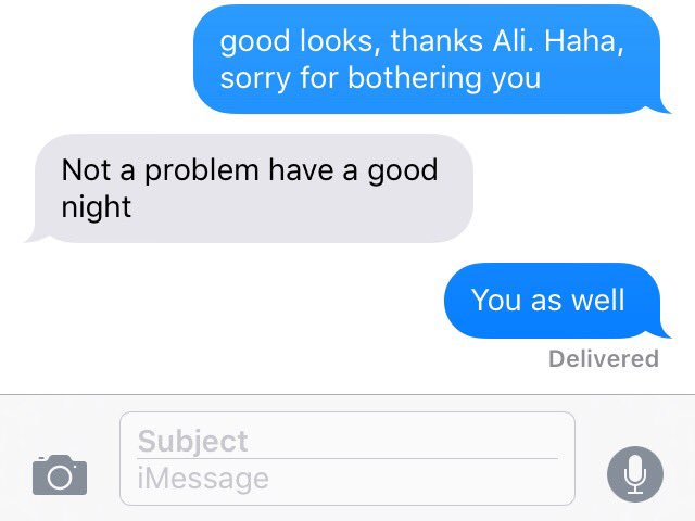 wpritch25's tweet photo. I HAD THE WRONG NUMBER AND THIS GIRL ACTUALLY RESPONDED #FindAli https://t.co/t6YPDl0oBm