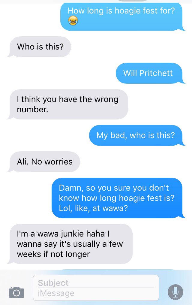 wpritch25's tweet photo. I HAD THE WRONG NUMBER AND THIS GIRL ACTUALLY RESPONDED #FindAli https://t.co/t6YPDl0oBm