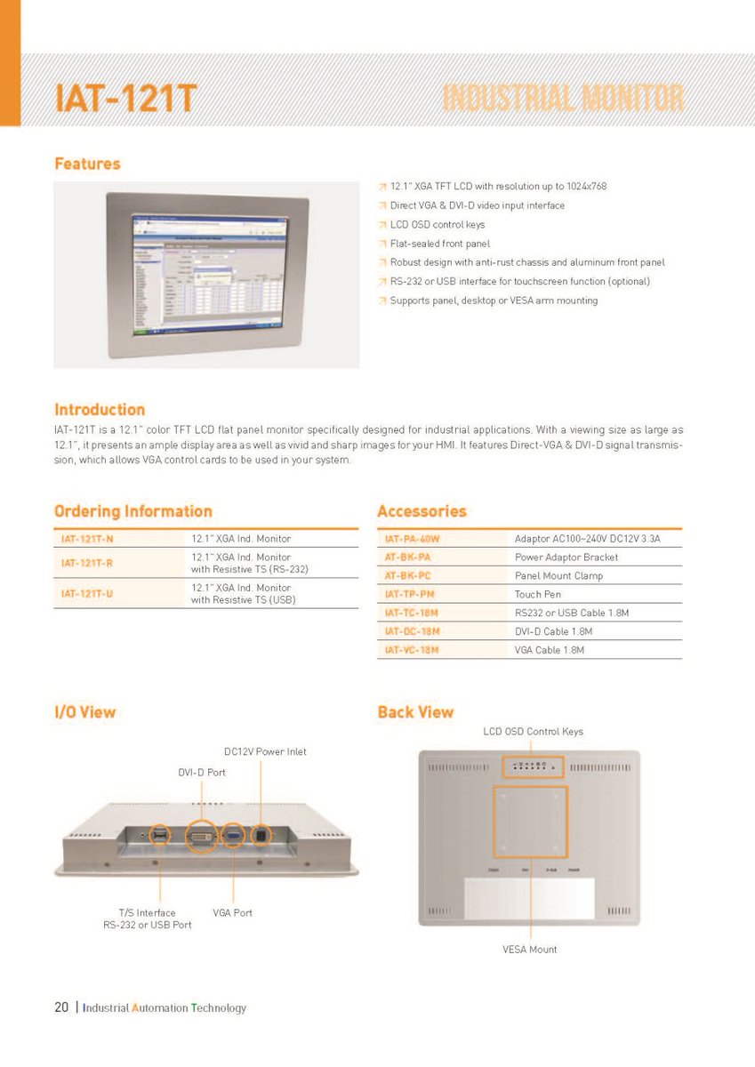 IATechnologyCo's tweet image. Industrial monitor #IndustrialPCs, #processing, #distributedprocessing, #IO, #operationsystem, #panalPC,#monitor