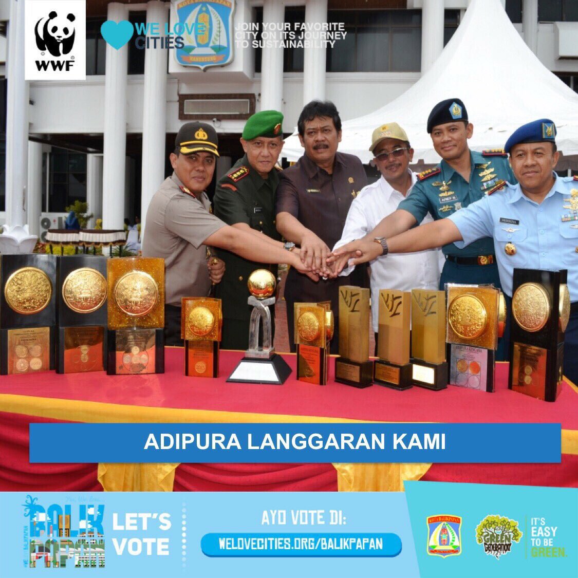 4. #WeLoveBalikpapan Kota kami sudah 4x meraih adipura kencana dan 19 adipura... Keren kan?