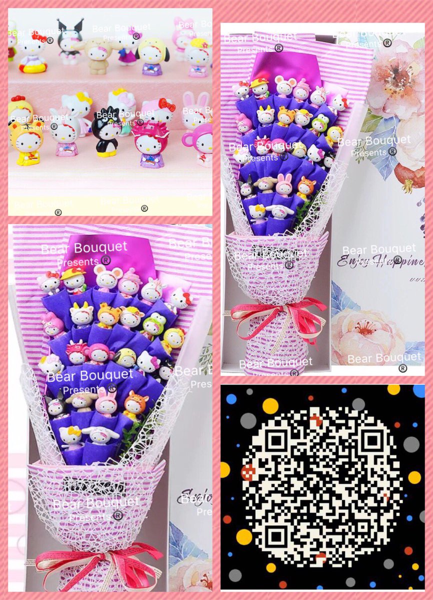 bear_bouquet's tweet photo. 🐻💐presents: 24 different HelloKitty bouquet #bearbouquet #bouquet #designthinking #HelloKittyenMC #handmade #floral https://t.co/vOJwombGpC