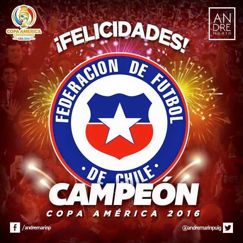 JaimeMunozJ's tweet photo. #CopaAmerica Respeto por favor con el bicampeón de América #VamosChile #CopaAmerica https://t.co/o7pEQU8iPt