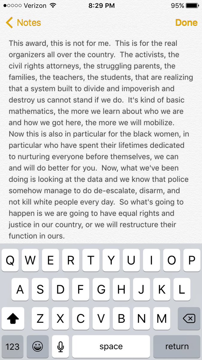 samcahntent's tweet photo. I transcribed Jesse Williams speech because it's important. https://t.co/9Bw8rqTZSX