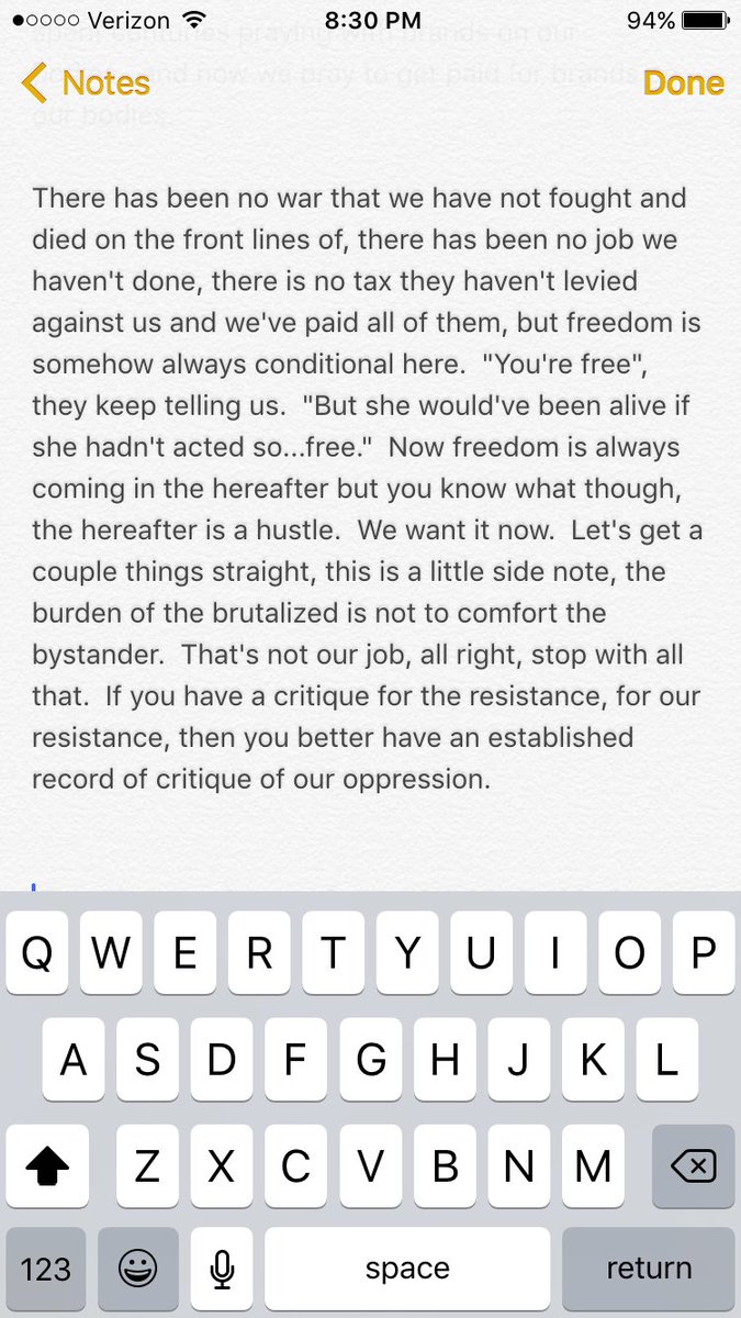 samcahntent's tweet photo. I transcribed Jesse Williams speech because it's important. https://t.co/9Bw8rqTZSX