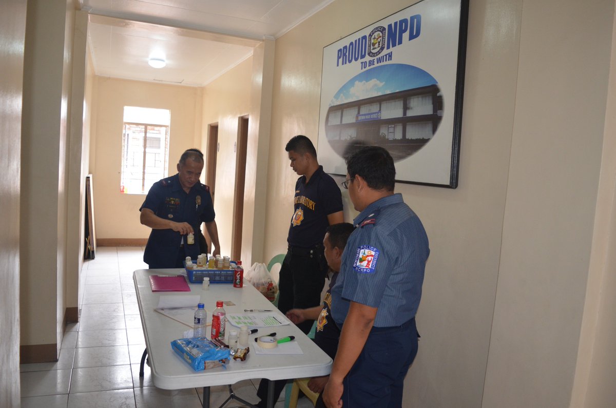 NPDCLO's tweet photo. Drug Test of NPD Personnel headed by NPD District Director PCSUPT ERIC SERAFIN G REYES https://t.co/1EIKD9aXhm