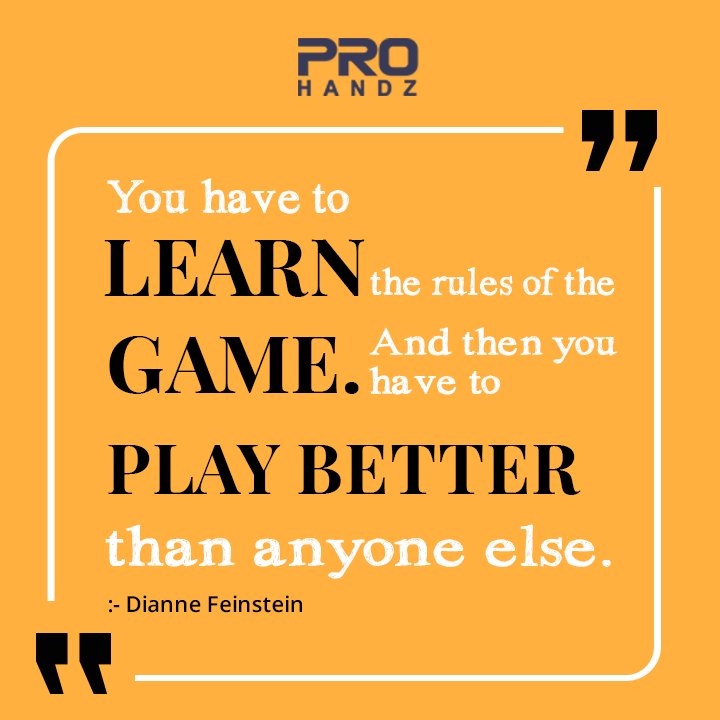 prohandzHQ's tweet photo. Learn The #Rules Of The Game.

#Quote https://t.co/AEht1Rx2dy