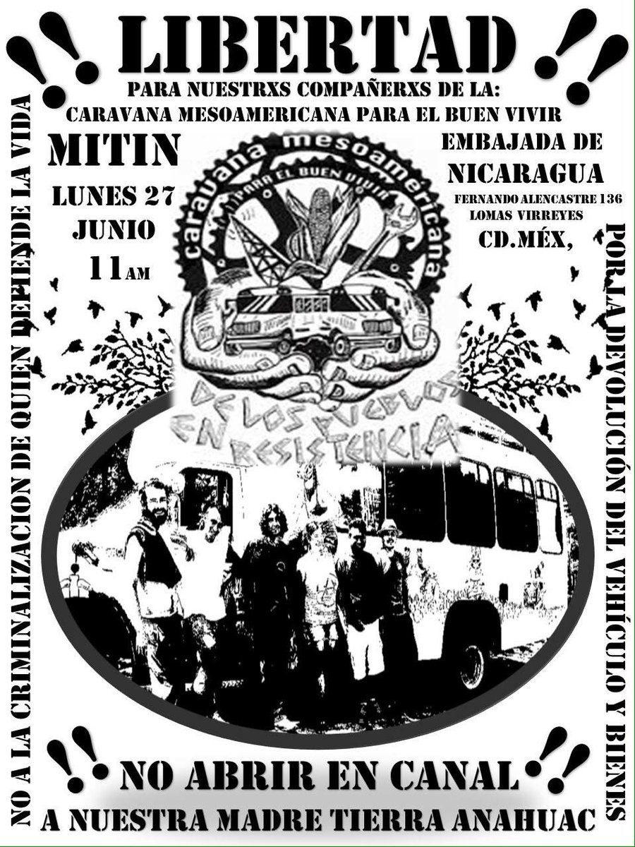 Acción urgente x los compañeros detenidos en Nicaragua #LoQueYaUrgeEs que los liberen!!!!