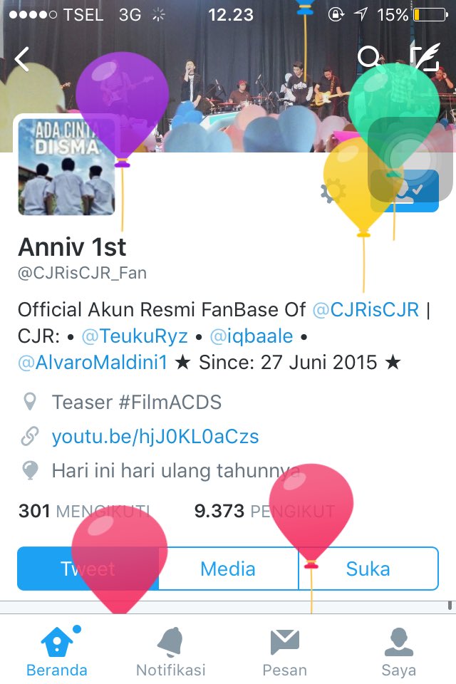 D_iilaaa's tweet photo. @CJRisCJR_Fan Happy Anniv One Years Min😂💞Terbaik Buat Fanbase Ini Yaww https://t.co/D9o9ylGAhi