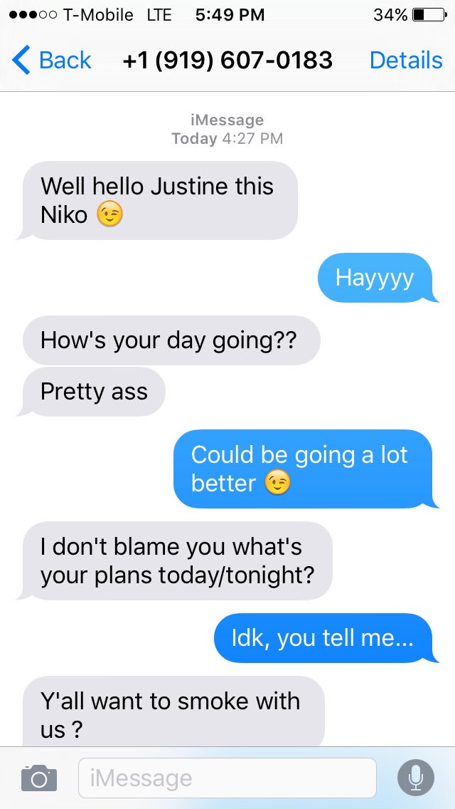taluu8's tweet photo. Justine served tf out my dude Niko😂😂 https://t.co/s3FnvVyfaI