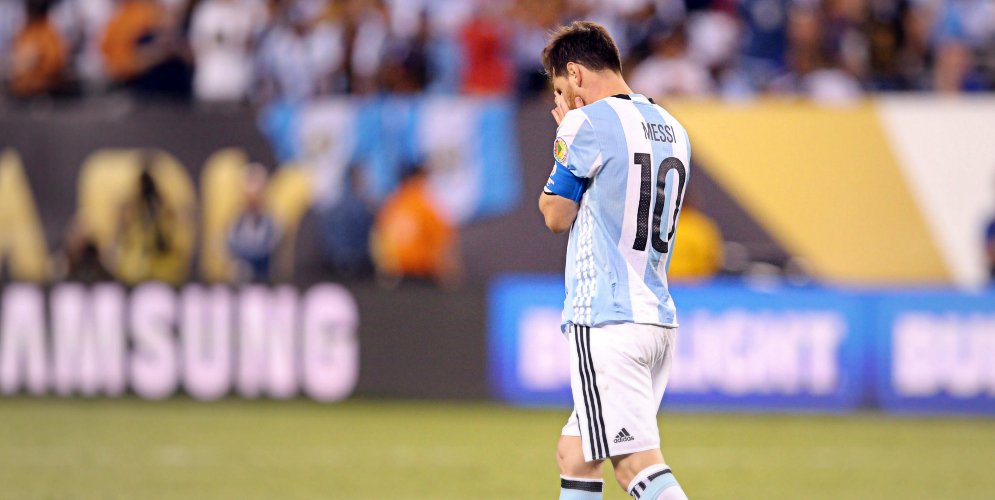 MLS's tweet photo. Following #CopaAmerica defeat, Messi announces Argentina retirement: https://t.co/xka9cYfpQw https://t.co/OorP2Idc2Z