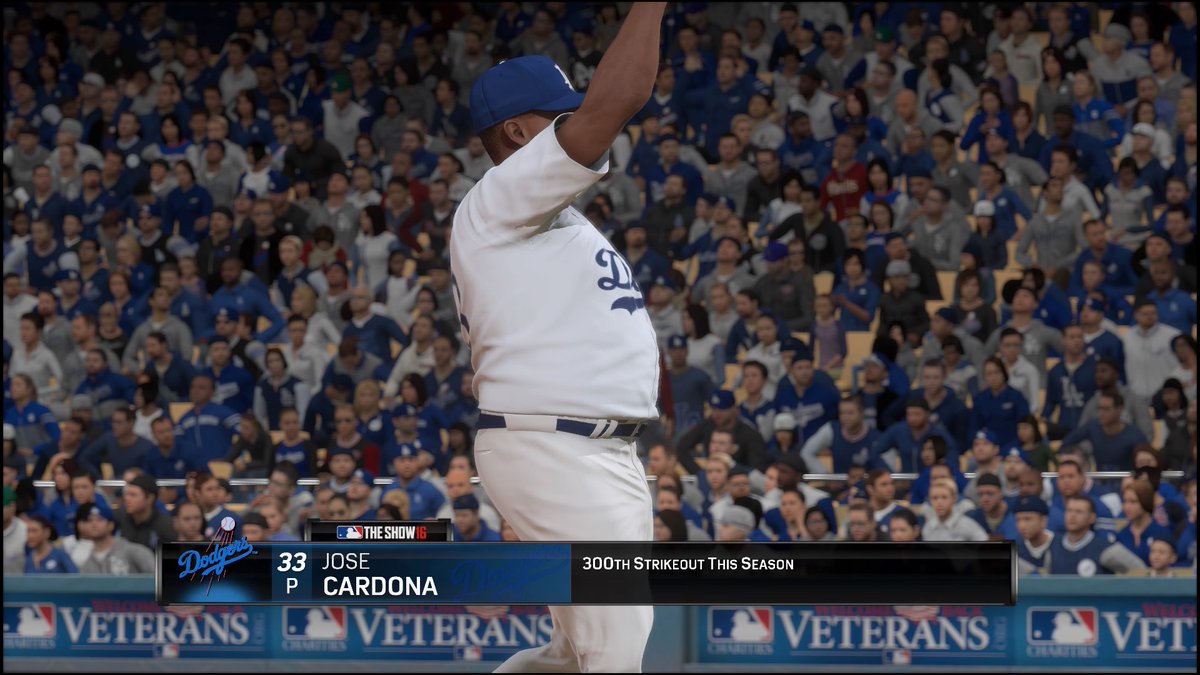 jacr2493_jose's tweet photo. #33 300 Strikeout in a Season #AndContinue #RoadToTheShow #MLBTheShow16 #PS4share https://t.co/9QuuYjvv85