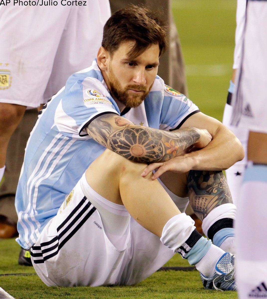 BREAKING: Lionel Messi says he'll retire from Argentina international team following loss to Chile in Copa América.