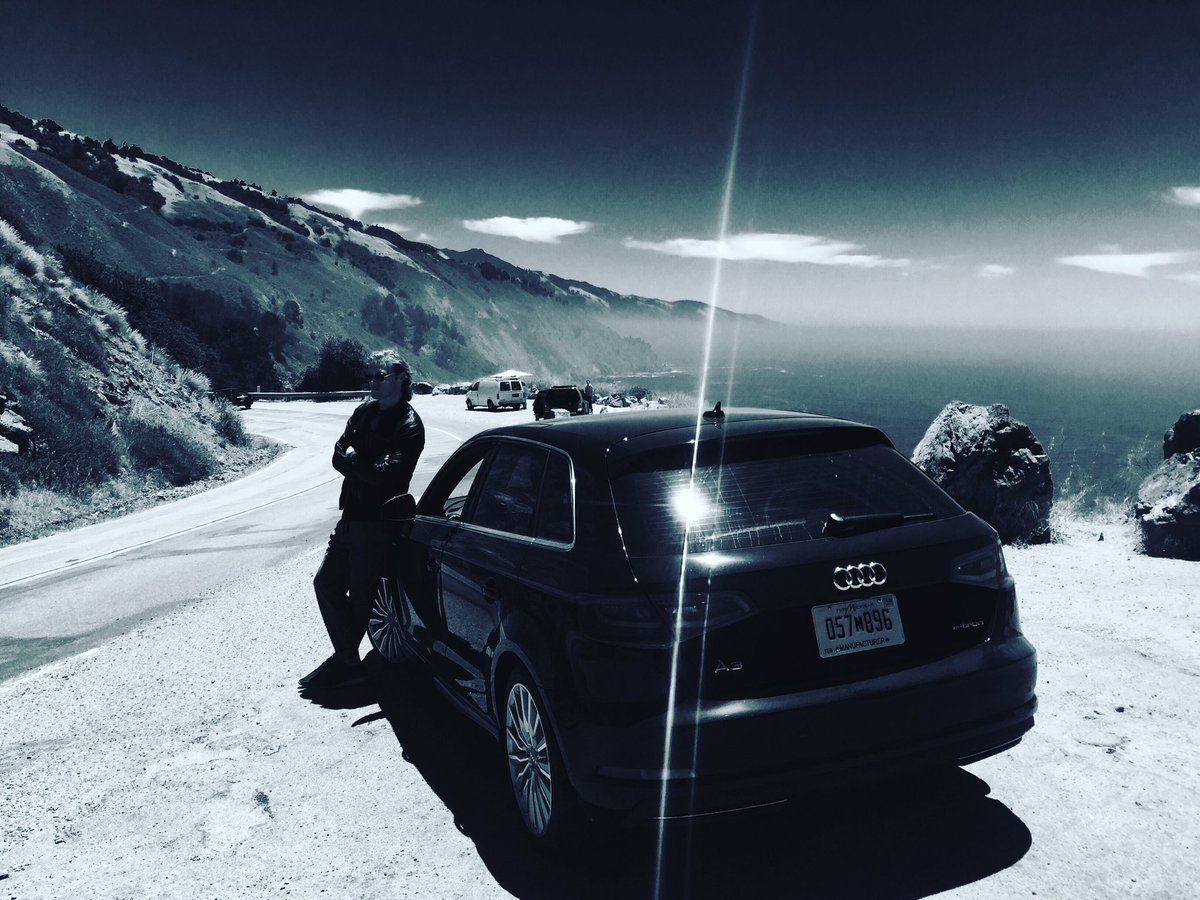 Lucky to experience beauty of Big Sur. Powered by @AudiUK #etron hybrid. Smooth ride.