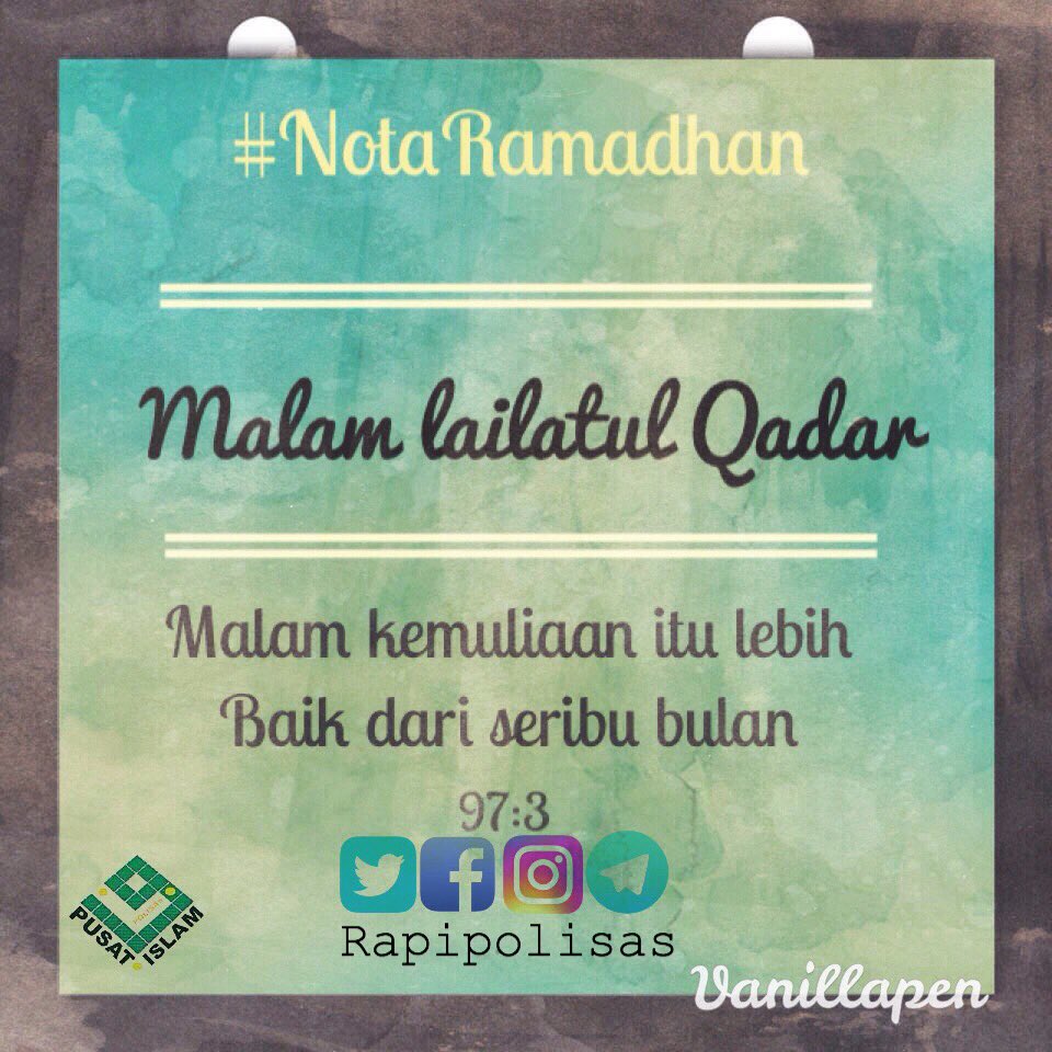 i_RapiPolisas's tweet photo. Moga sama-sama kita beramal dgn sepenuhnya pada 10 malam terakhir Ramadhan โบ๏ธ 22Ramadhan #rapipolisas https://t.co/97RTCIywm5
