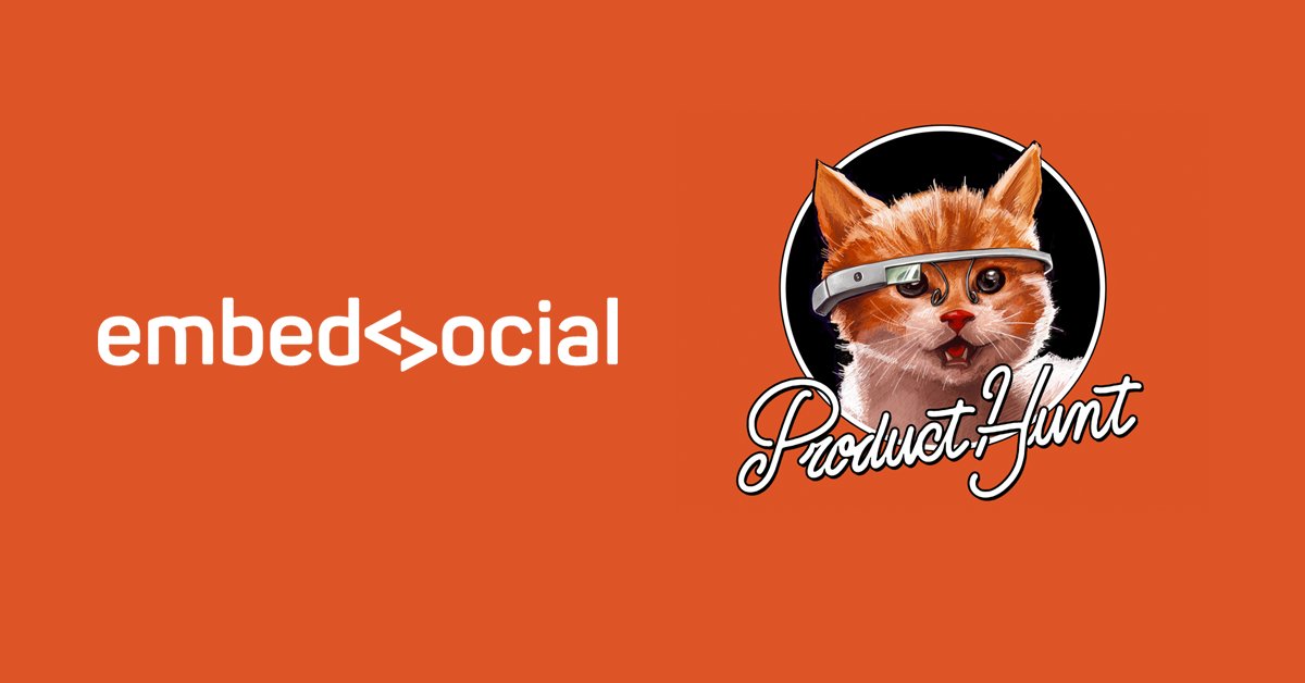 EmbedSocial's tweet image. To all #ProductHunters out there, we have a 50% off for the PRO plugin. ❤ @ProductHunt producthunt.com/tech/facebook-…
