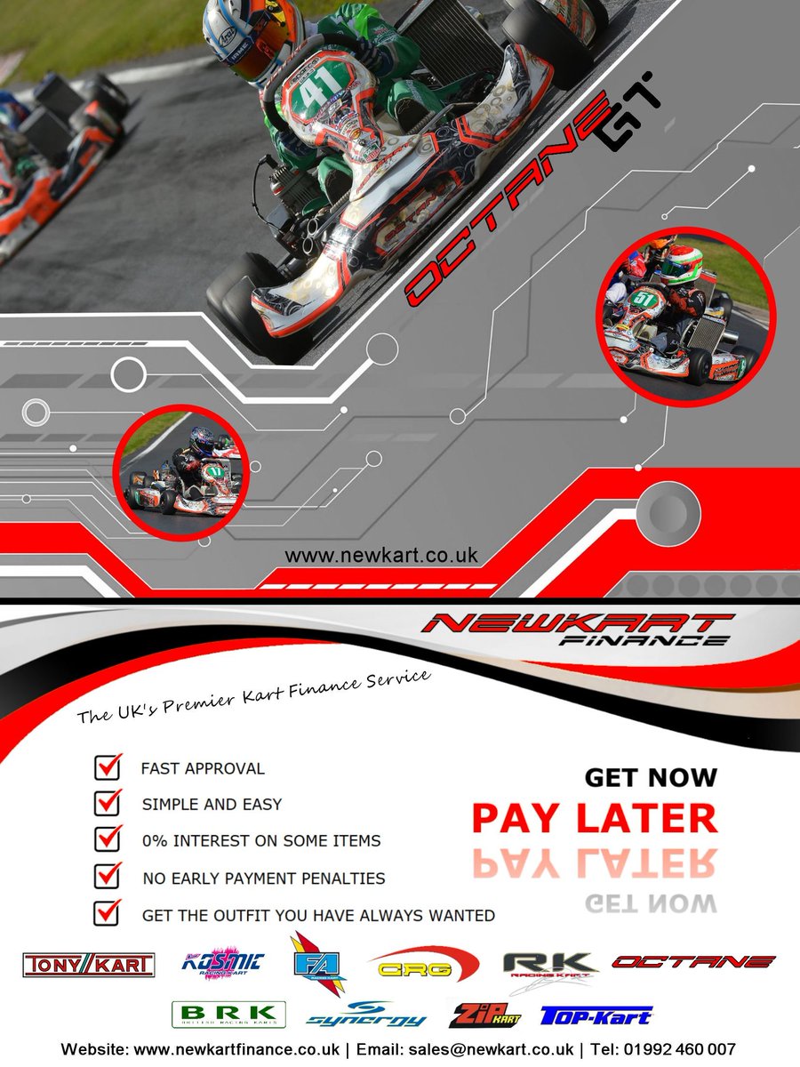 NewKartShop's tweet photo. Want to start karting? Finance any kart combo plus anything to the value of £250+! https://t.co/9CMQExe8rG #Karting https://t.co/k6LpVhPKac