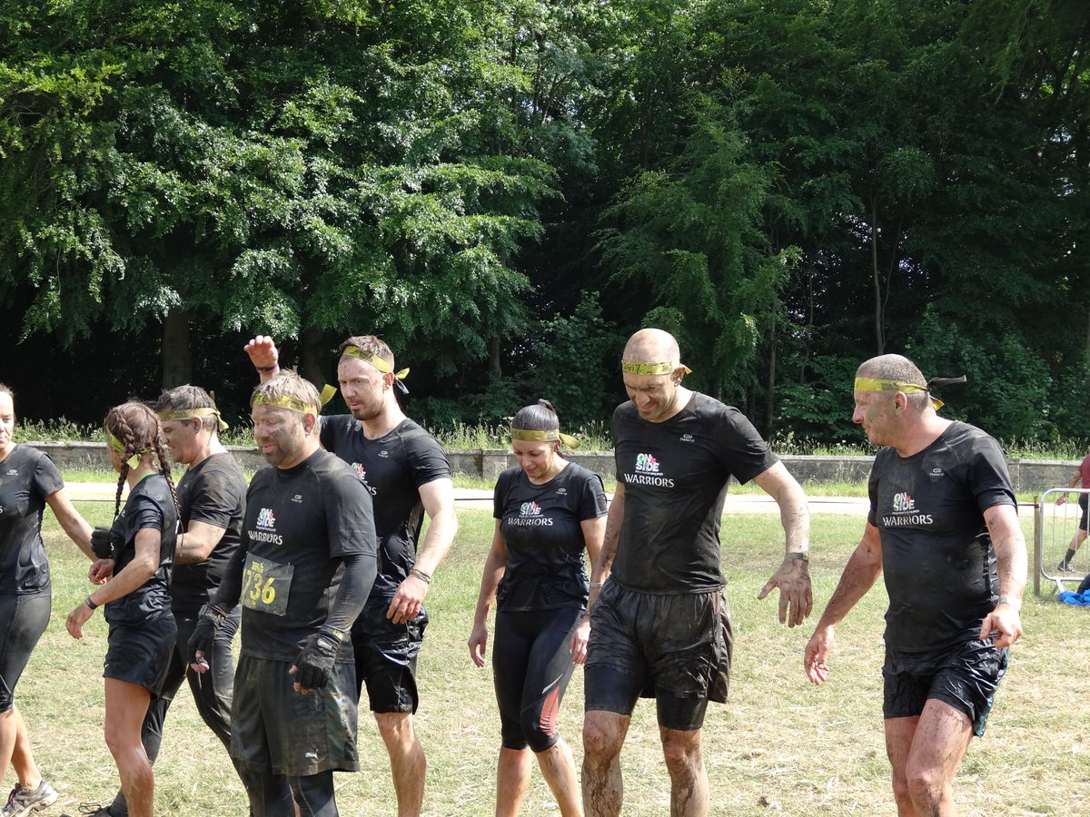 The <a href="/OnSideYZ/">OnSide</a> team nearing the end of <a href="/TotalWarriorUK/">Total Warrior</a> 12k of mud, hills, ice, fire, more mud raising £s for The Hive