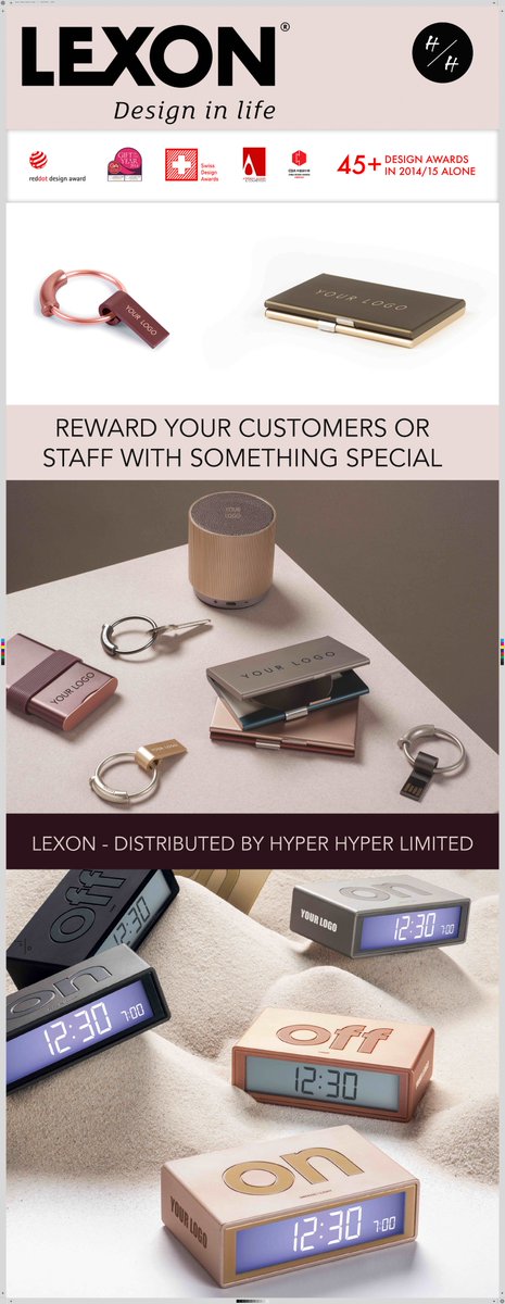 LEXON_UK's tweet photo. Did you know that at Lexon_Uk, we can rebrand our products with your logo!
Yes, be different #rebranding #design https://t.co/0AR2bup8KI