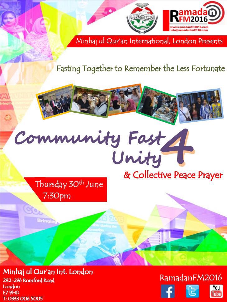 SadifRafiq's tweet photo. Looking forward to the #community #fast 4 unity this Thursday 😊 Pop down and unite against hate https://t.co/HaHYLVndfg