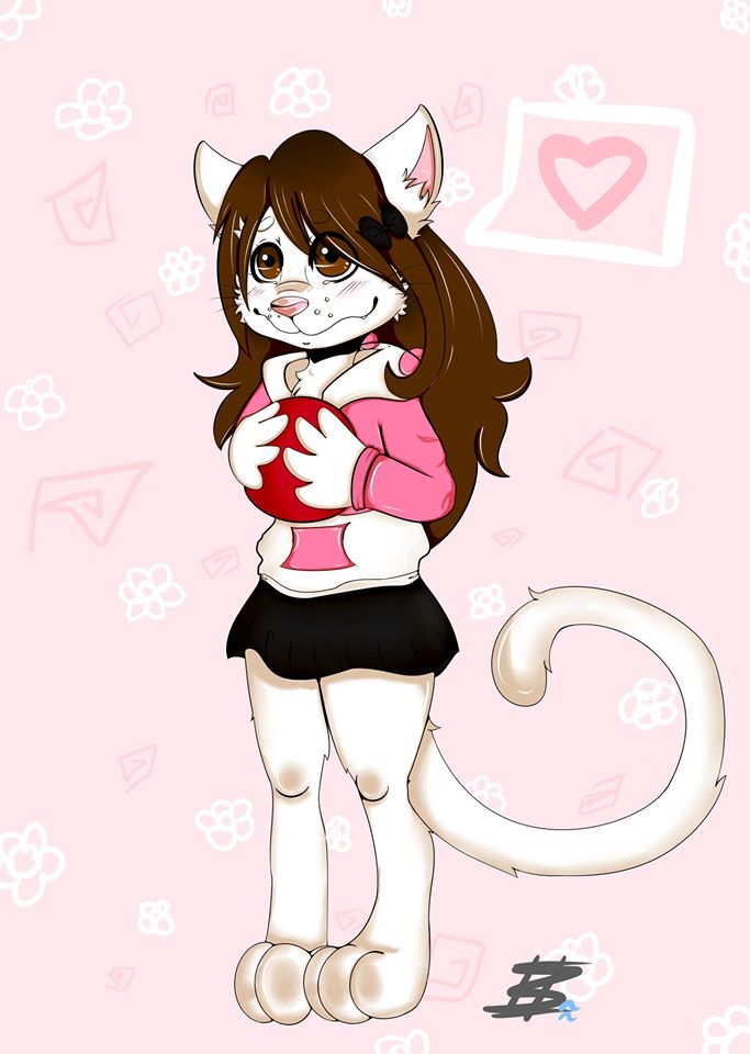 pixel_baka's tweet photo. Passé son week-end à dessiner sa tue .. le lendemain de boulot x) 
#kawaii #furry #furryartiste #digital https://t.co/vPERdlm0x6