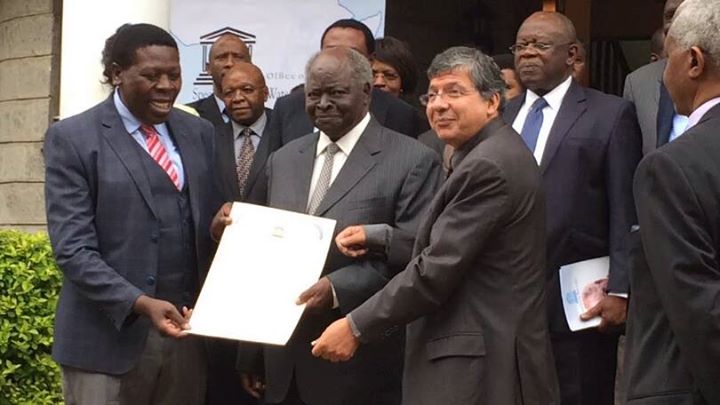 countyetu's tweet photo. FORMER PRESIDENT Mwai Kibaki installed as Unesco special envoy for water in Afri... - https://t.co/1eqoemAVKd https://t.co/yIurUYY0ct