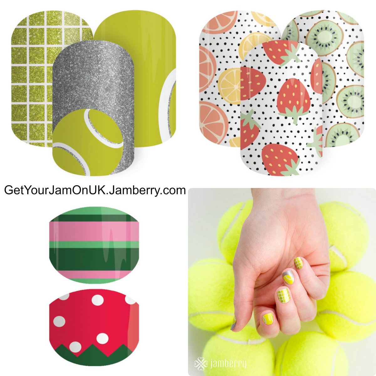 LibbyDoga's tweet photo. @judmoo are your nails ready for #Wimbledon2016 ? Love to send you some #Jamberry wraps #matchpointjn #fruitstandjn https://t.co/oZqlLOaByR