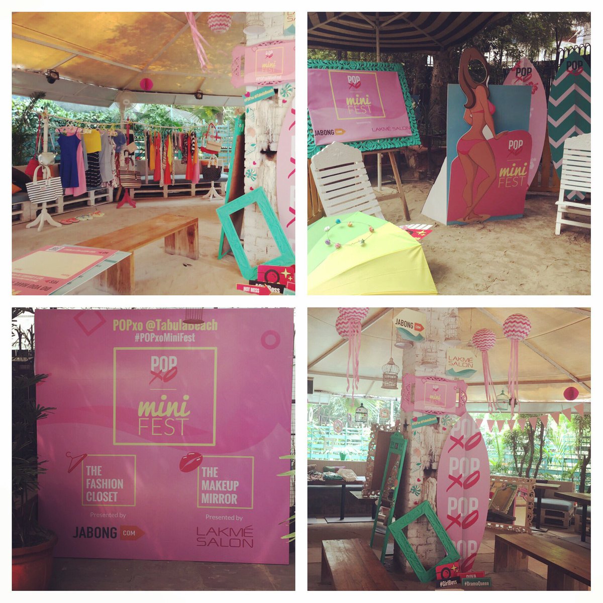 priyankagill's tweet photo. Loved the decor at the #POPxoMiniFest :) @JabongIndia @LakmeSalon - at @tabulabeach. The next one is in Bangalore! https://t.co/3FTOS2nZX6
