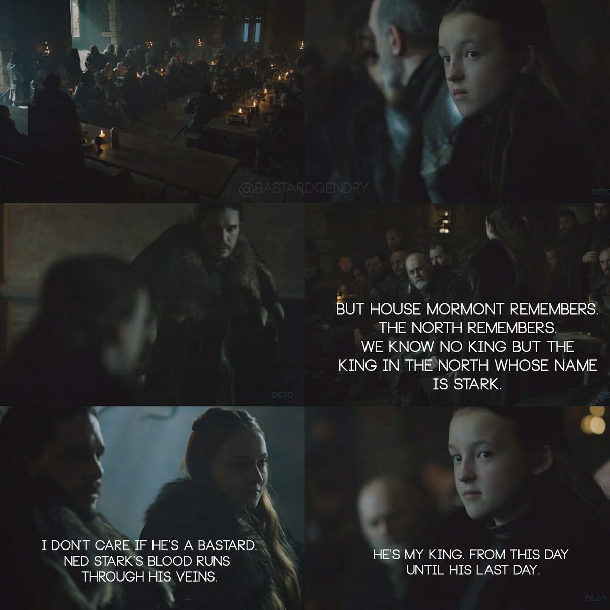 Lady Mormont, m'lords and m'ladies. #GameofThrones