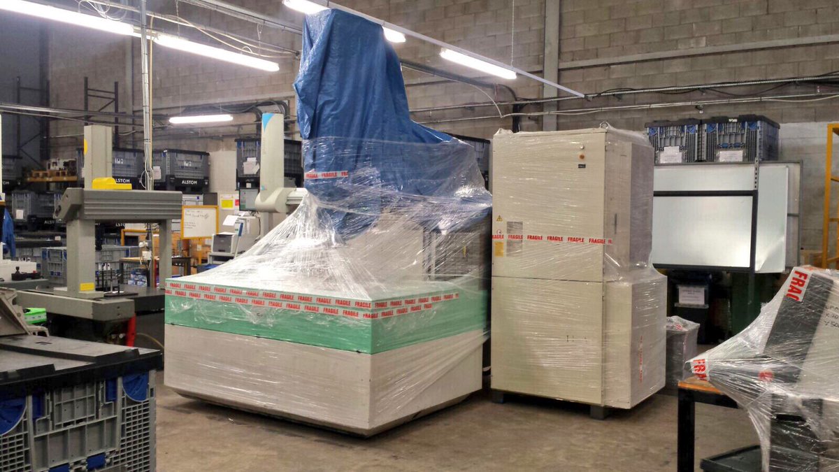 CNCInter_EDM's tweet photo. AgieTron Integral 5 #CNCEDM machine in position & ready to be installed @ #ukmfg #Aerospace customer this week #CNC https://t.co/fqUwn2oq51