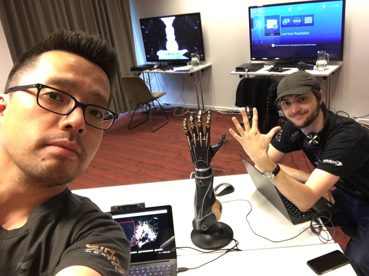 GeneralVu's tweet photo. Preparing our @DeusEx nordic event #mankinddivided #cantkillprogress #deusex @openbionics #augmentedfuture https://t.co/eJ3pAfwInh