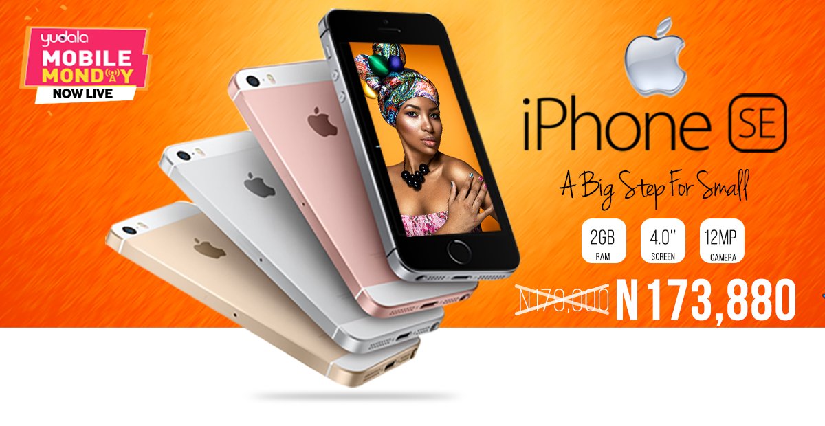 KongaPay's tweet photo. Get iPhone SE, the most powerful 4‑inch phone ever in #YuMobileMonday: https://t.co/bagzKe0E1y #iPhone #Smartphone https://t.co/TZvfbG6NXf