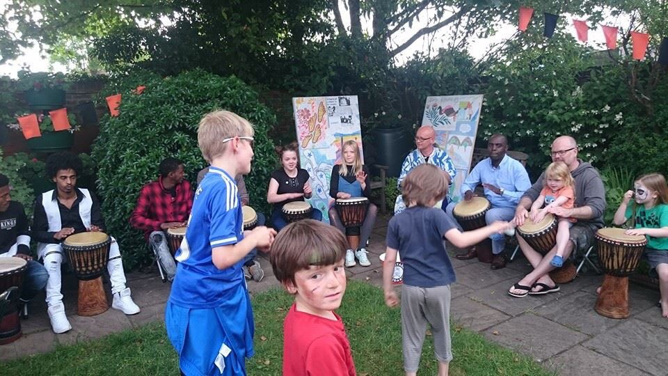 Whitstable kids meet the young lads from Eritrea who lived in Calais and survived hiding in trucks #RefugeeWeek