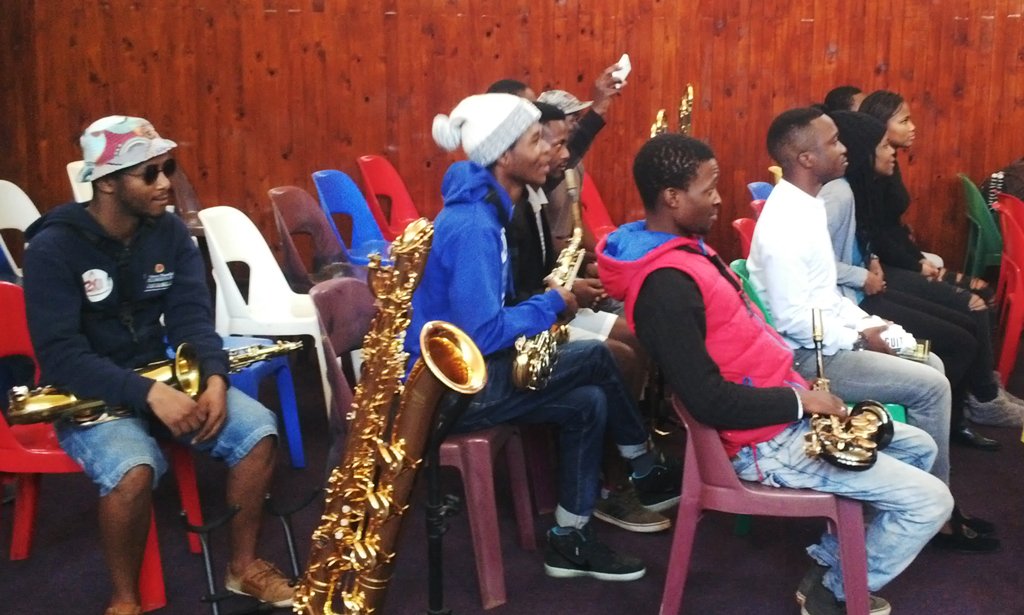 US Embassy SA (@usembassysa) on Twitter photo Gauteng Music Academy students listen to the <a href="/SPAMAllstars/">Spam Allstars</a> before breaking out into groups to discuss instruments... Gauteng Music Academy students listen to the <a href="/SPAMAllstars/">Spam Allstars</a> before breaking out into groups to discuss instruments...