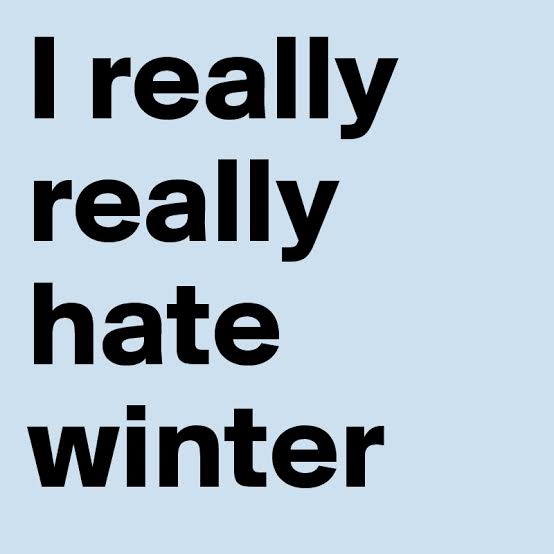 ellecee07's tweet image. I really really do #hatebeingcold