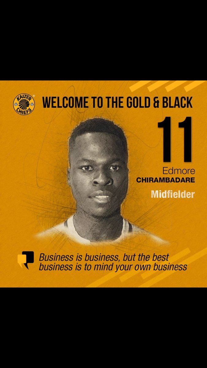 2 months ago you laughed when I said chiefs had signed 2 players from chicken inn. Meet 24yr old " Spanner"