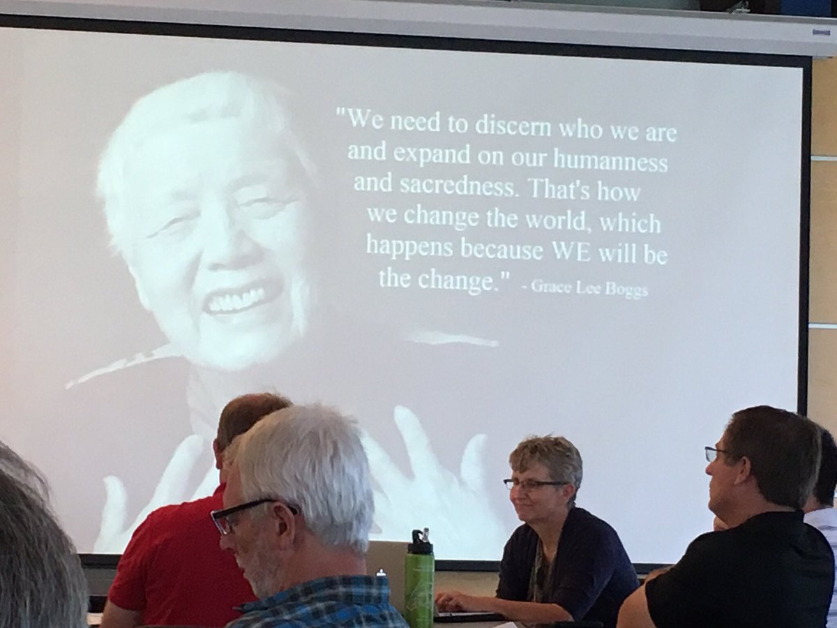 zwaite's tweet photo. We need to discern ... How we #ChangeTheWorld which happens cuz WE will be the #change #GraceLeeBoggs #SCUI16 https://t.co/xWmv3pVtDi