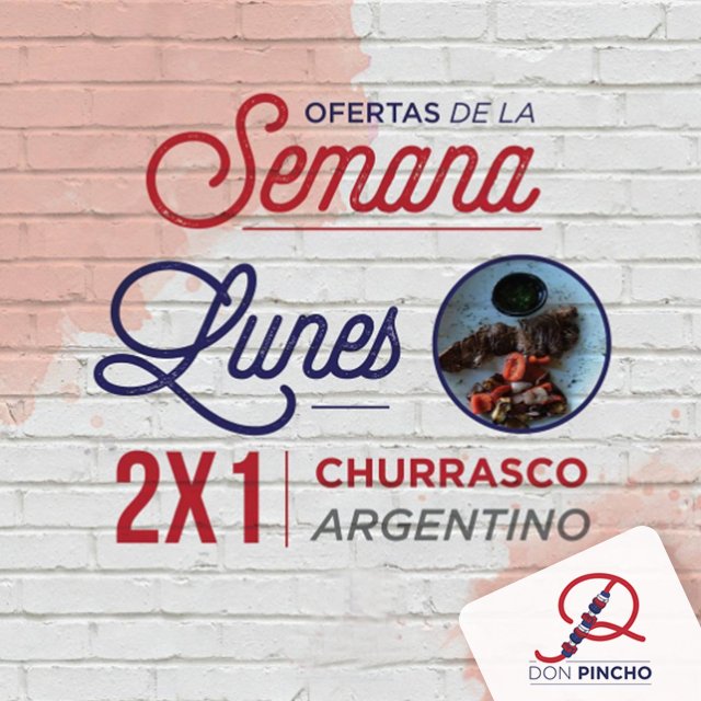 _DonPincho's tweet image. Buenos, deliciosos, un sabor único y ahora en oferta al 2x1…Tu lunes no podría empezar de mejor manera. #Churrasco