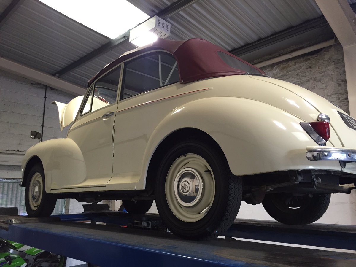 We have just carried out an MOT on this 1959 Morris convertible! #Morris