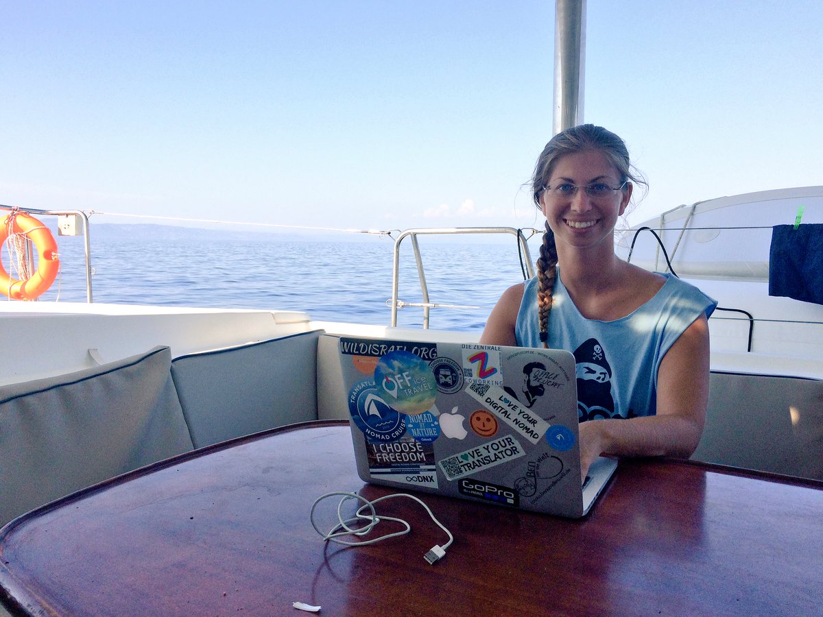 BBarbaralicious's tweet photo. Sailing again 😃 #coboat @gocoboat #travel #greece #lesvos#digitalnomad #workwhiletravel https://t.co/YHAfYMebmD