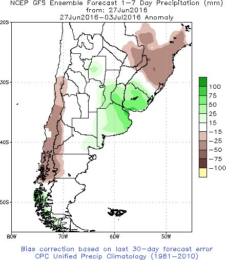 FerConfe's tweet photo. Zona núcleo: esta semana, las precipitaciones serán abundantes y por encima del promedio para la región. #GFS https://t.co/OmbnIppZJ6
