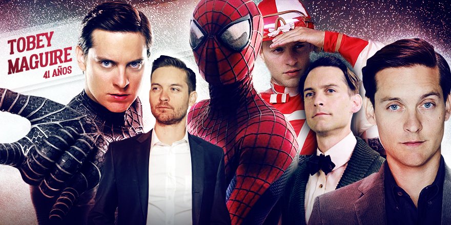 Cinepolis's tweet photo. A los 27 años hizo realidad un sueño: ¡ser #SpiderMan! ¿En qué otra peli recuerdan a #TobeyMaguire? 🎂 https://t.co/VFwOmz4hWC