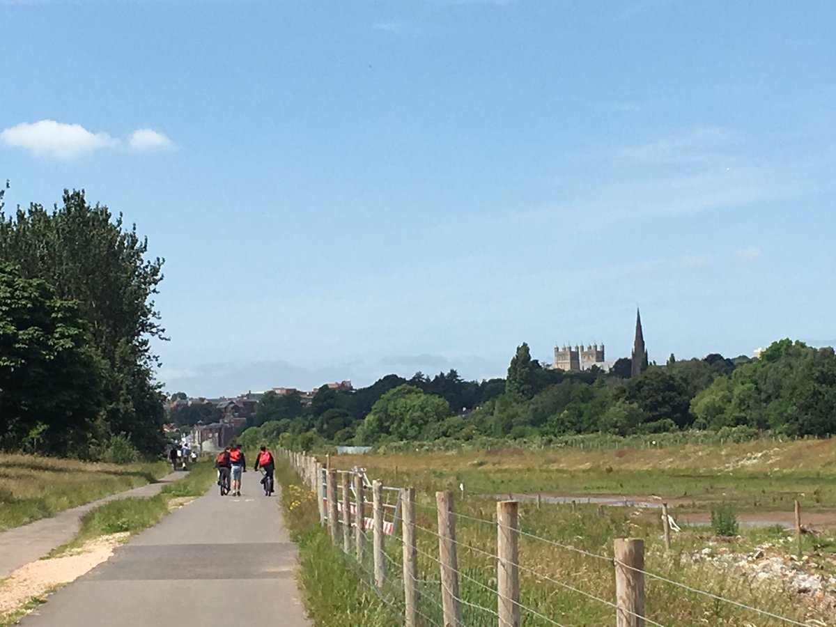 A beautiful cycle ride along the #ExeEstuaryTrail and Devon country lanes. 44 miles in the sunshine 🌤 @CycleDevon